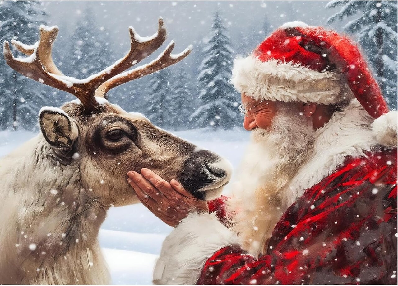 12x16 inch - Santa Claus Diamond Painting Kits for Adults(Christmas)